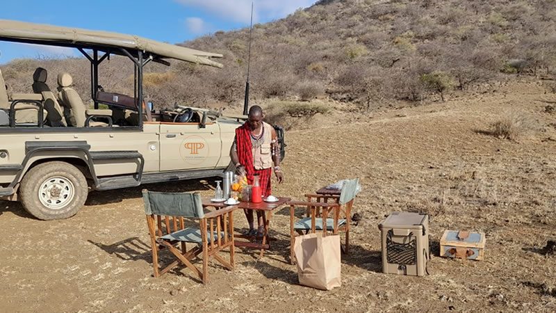 Bush breakfast at Penety Amboseli Resort