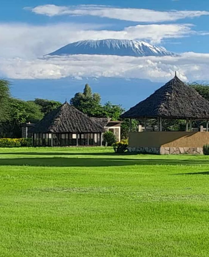 compound with kilimanjaro view at penety amboseli resort